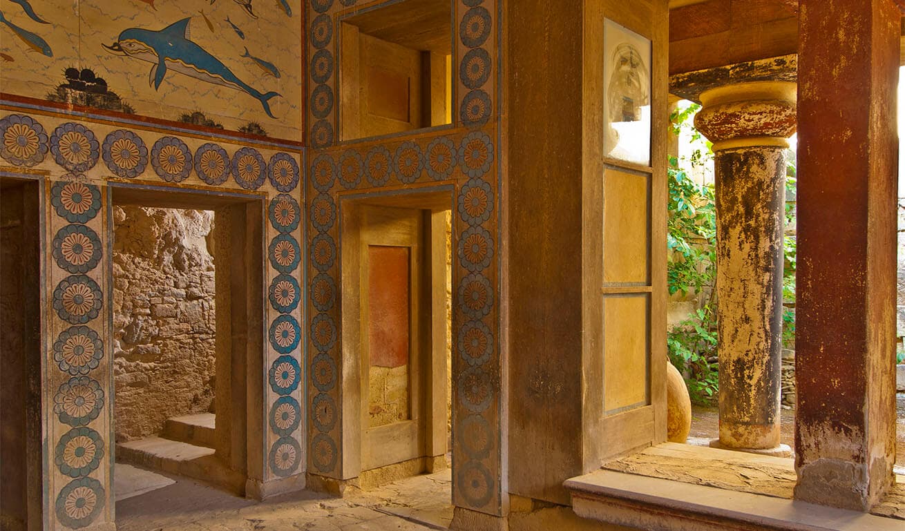 Knossos Palace ruins in Crete